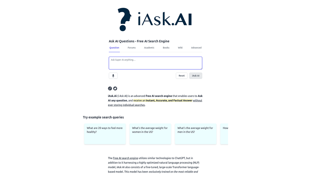 IAsk Ai Generative Ai Search Engine: Tudo Sobre Esta IA E Suas ...