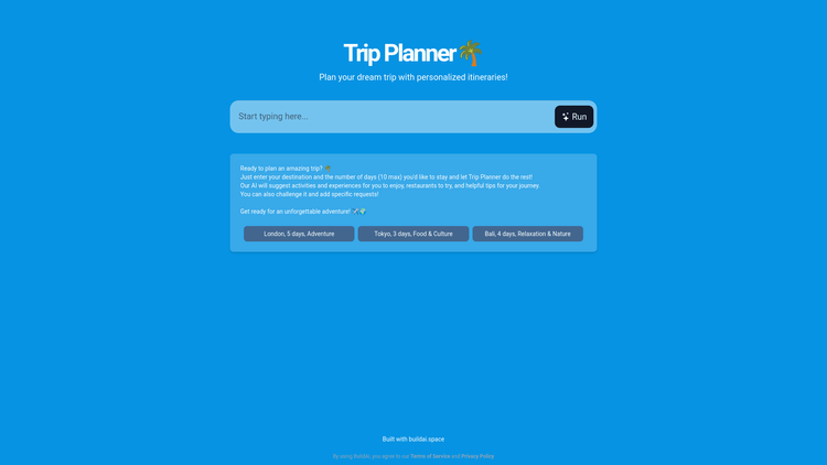 AI Trip Planner