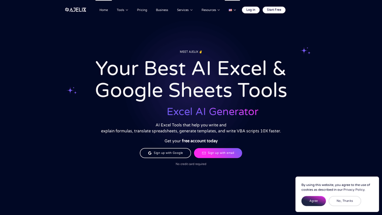 Ajelix AI Excel Tools