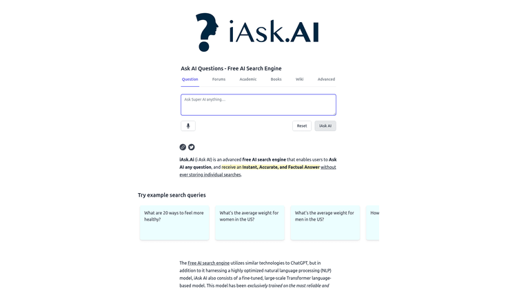 iAsk Ai Generative Ai Search Engine