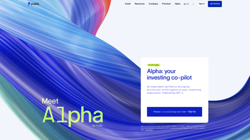 Alpha: your investing co-pilot