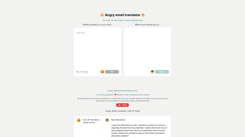 Angry Email Translator