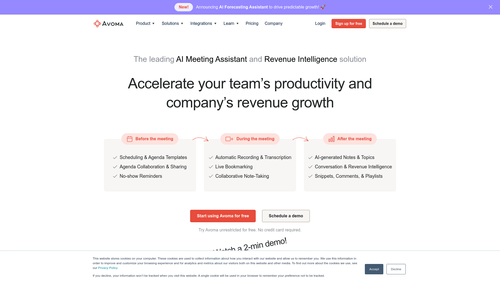 Avoma – AI Meeting Assistant