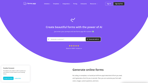 forms app AI