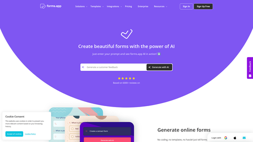 forms app AI