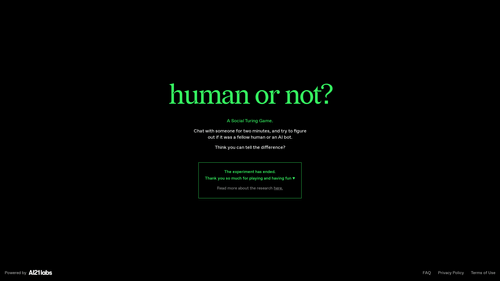 Human or Not?