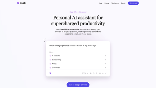 Voilà - ChatGPT browser assistant